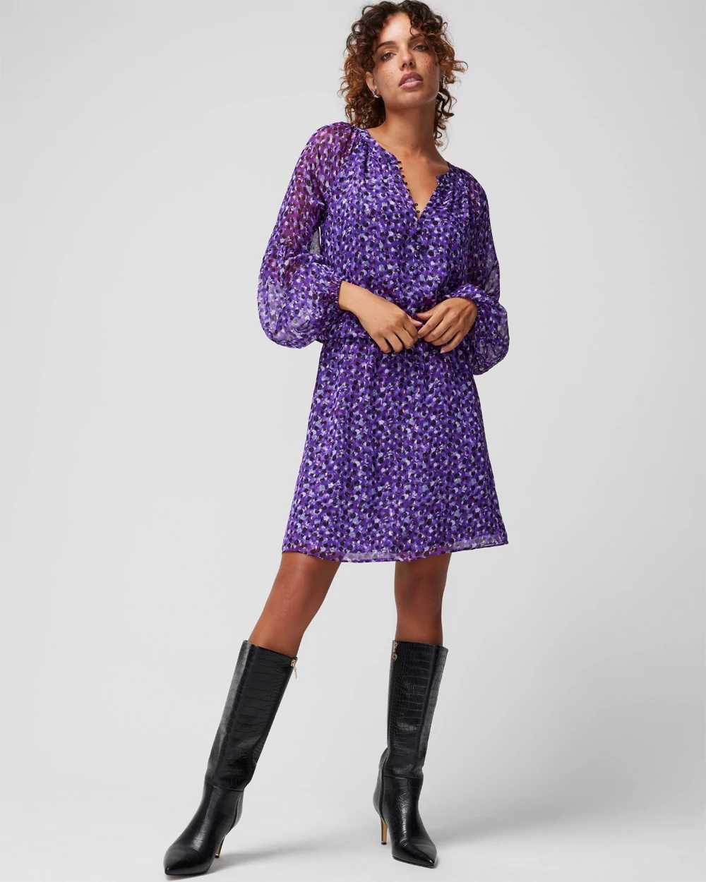 White house black deals market purple dress